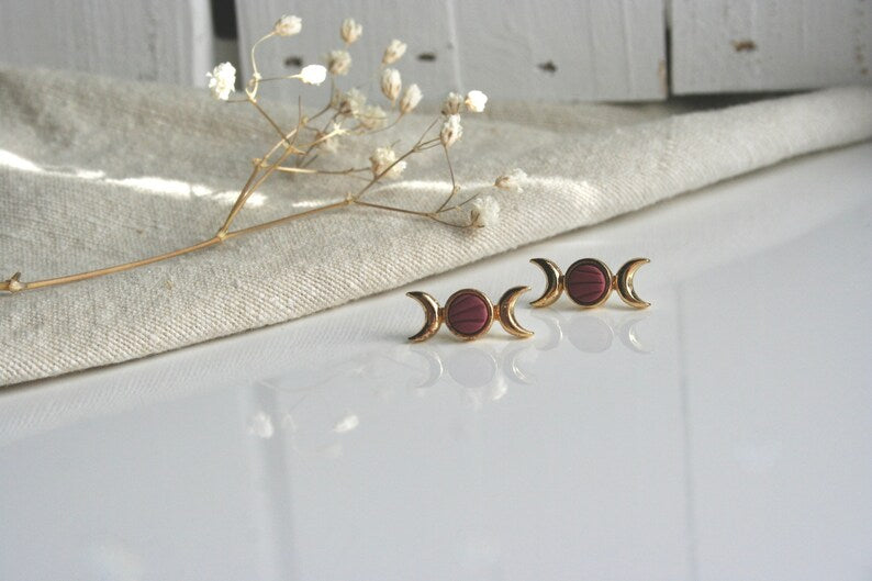 Boucles d'oreilles phase lunaire | Boucle d'or