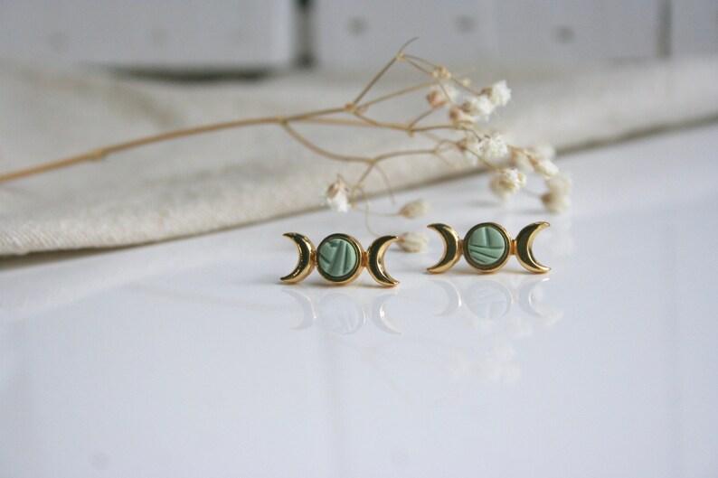 Boucles d'oreilles phase lunaire | Boucle d'or