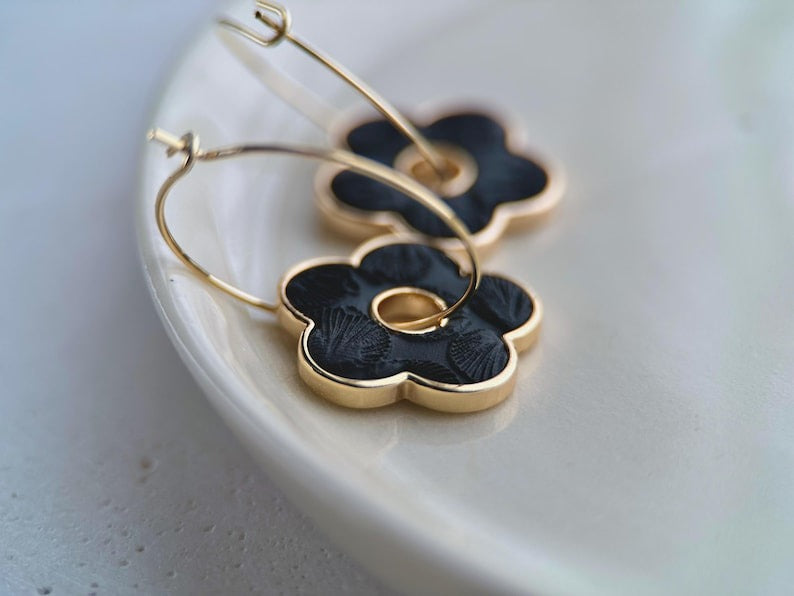 Boucles anneau pendentif | motif fleur | BOUCLE D'OR