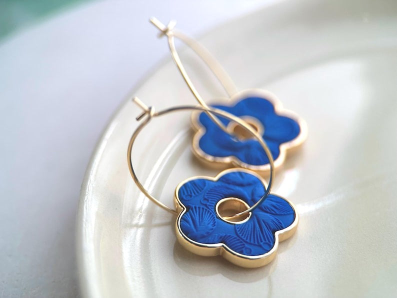 Boucles anneau pendentif | motif fleur | BOUCLE D'OR