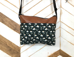 Sac Eyra cuirette 2 poches | Marguerites | MademoiZèbre
