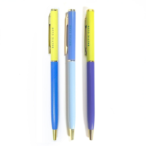 Ensemble de stylos à bille métalliques | Baltic Club