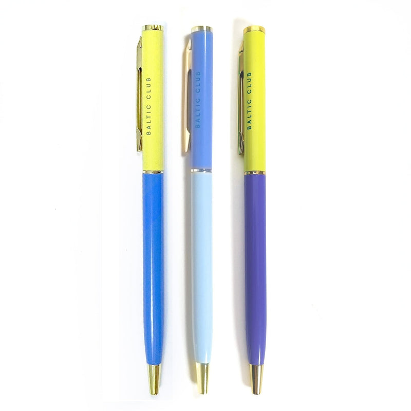 Ensemble de stylos à bille métalliques | Baltic Club