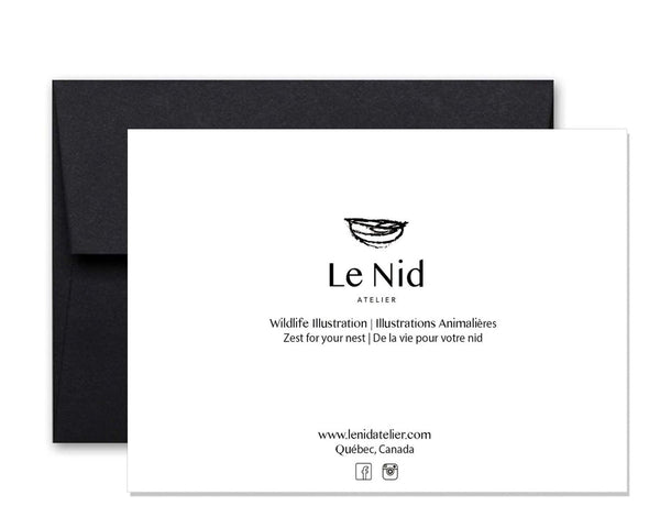 Carte de souhaits | Lynx en Amour | Le Nid atelier
