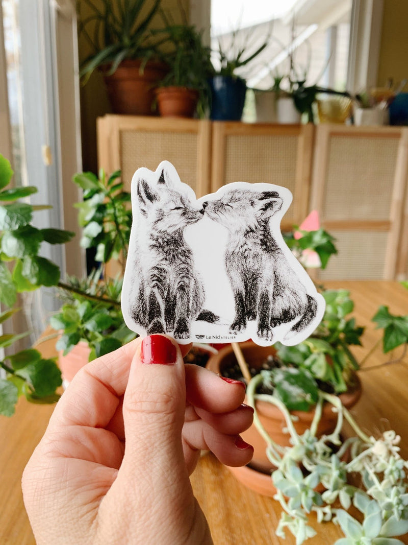 Autocollant | adorable Renard | Le Nid atelier