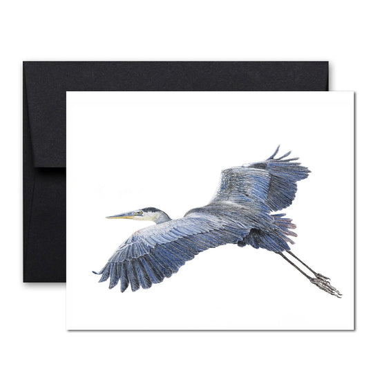 Carte de souhaits | Grand héron | Le Nid atelier