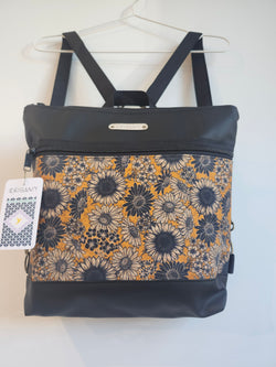 Sac Nini | Noir Motif tournesol | Origamy