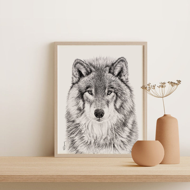 Illustration | Loup | Le Nid atelier