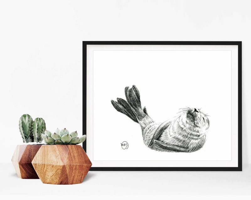 Illustration | Bébé phoque | Le Nid atelier