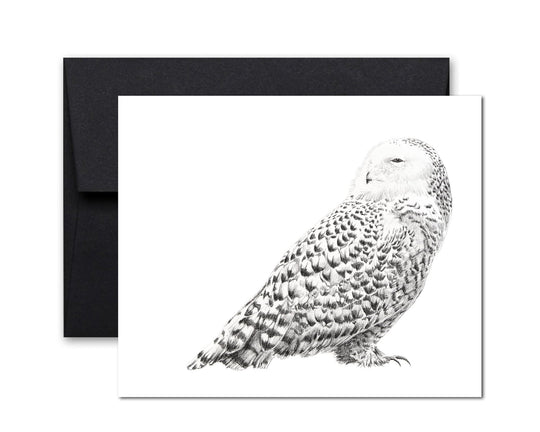 Carte de souhaits | Harfang des neige | Le Nid atelier