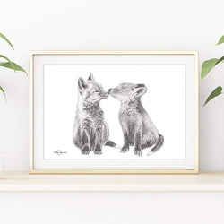 Illustration | adorable renard | Le Nid atelier