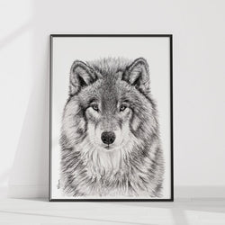Illustration | Loup | Le Nid atelier