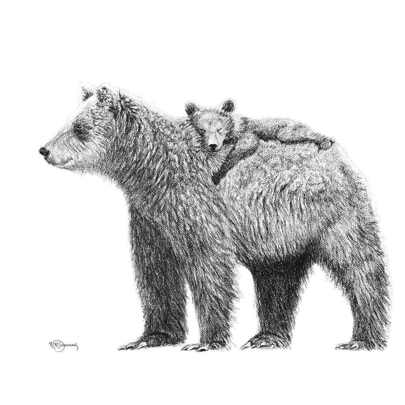 Illustration | Maman ours et son bébé | Le Nid atelier