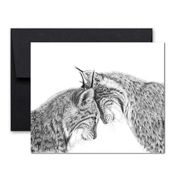 Carte de souhaits | Lynx en Amour | Le Nid atelier