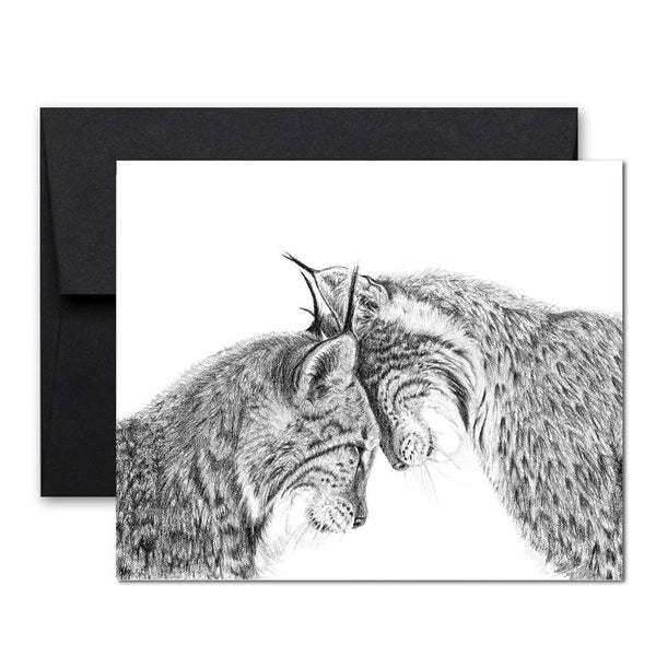 Carte de souhaits | Lynx en Amour | Le Nid atelier