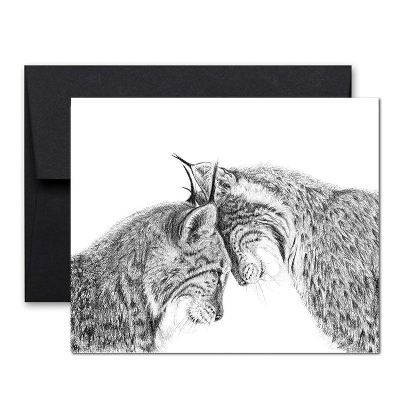 Carte de souhaits | Lynx en Amour | Le Nid atelier