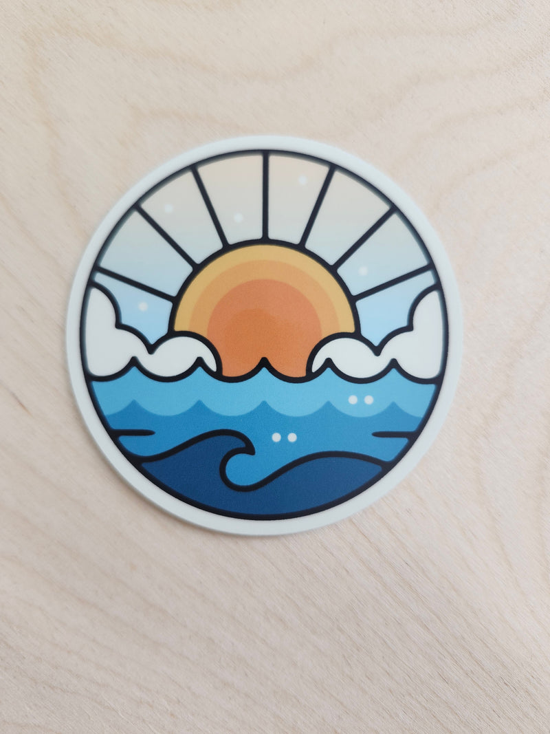 Autocollant Mer & Soleil