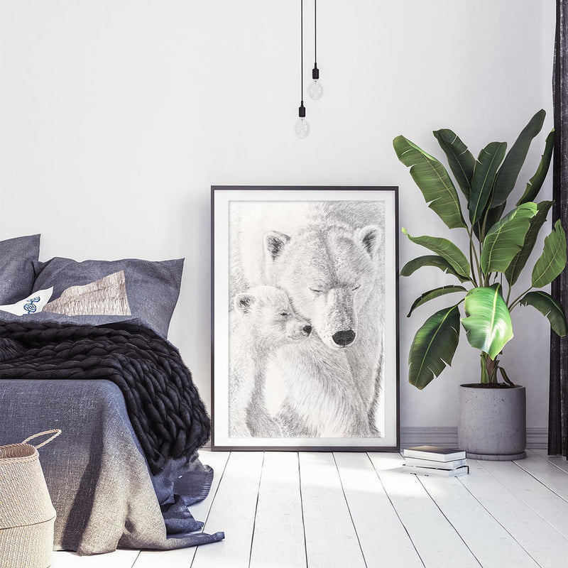Illustration | Ours polaire et son bébé | Le Nid atelier