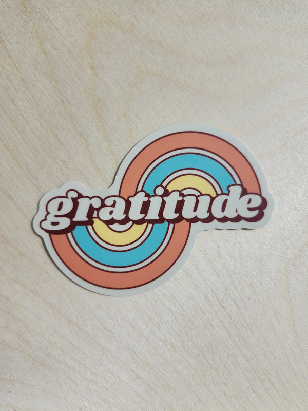 Autocollant gratitude