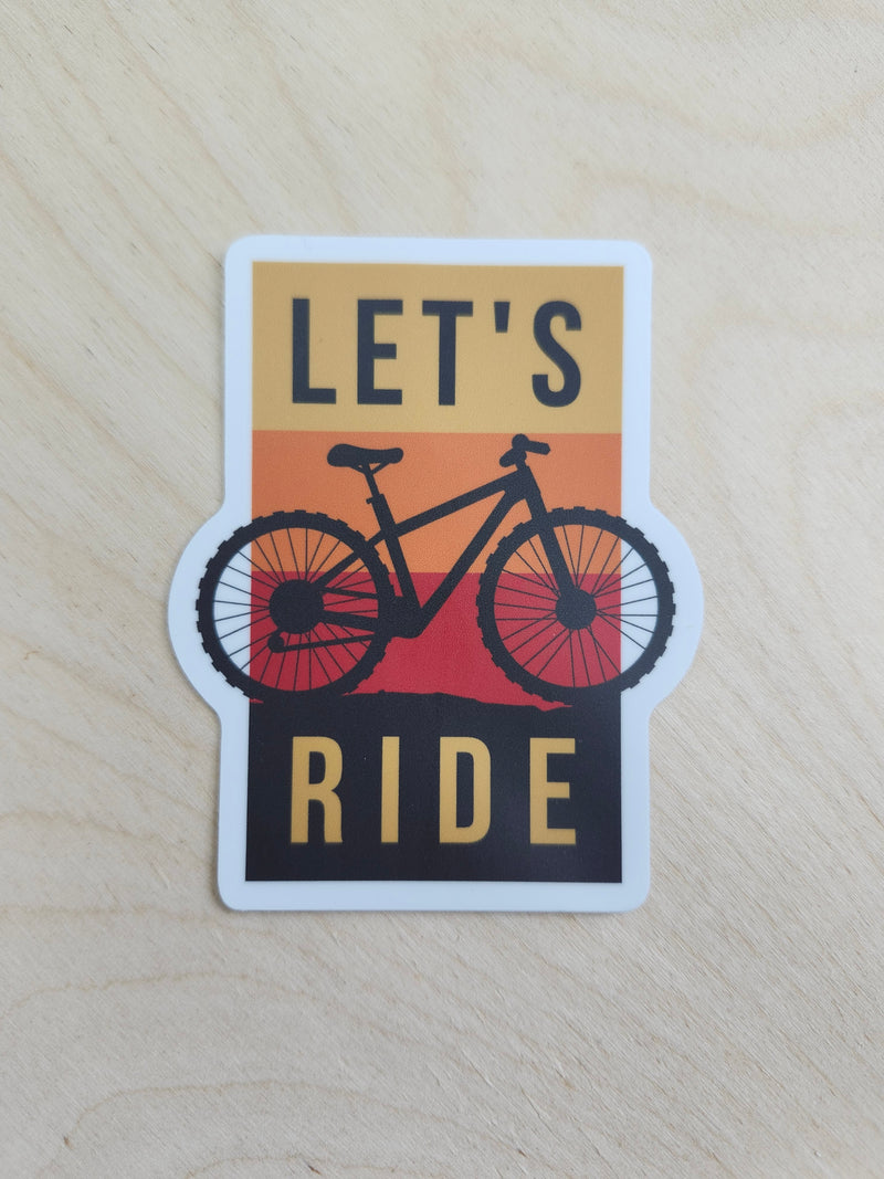 Autocollant Let's ride