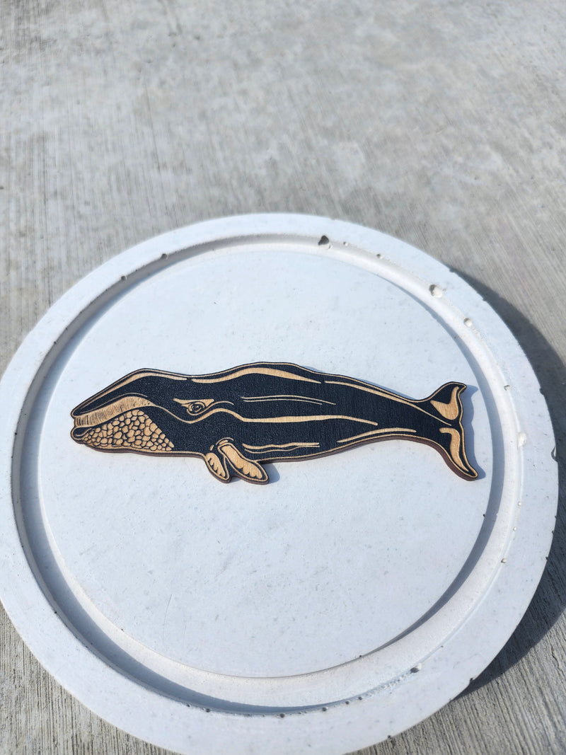 Aimant Baleine noir | Valya | Rebelles des bois design