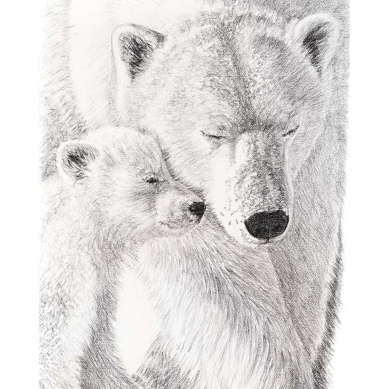 Illustration | Ours polaire et son bébé | Le Nid atelier
