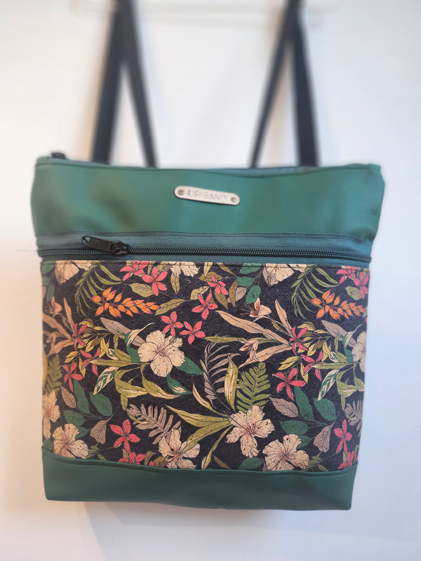 Sac Nini | Vert liège fleuri | Origamy