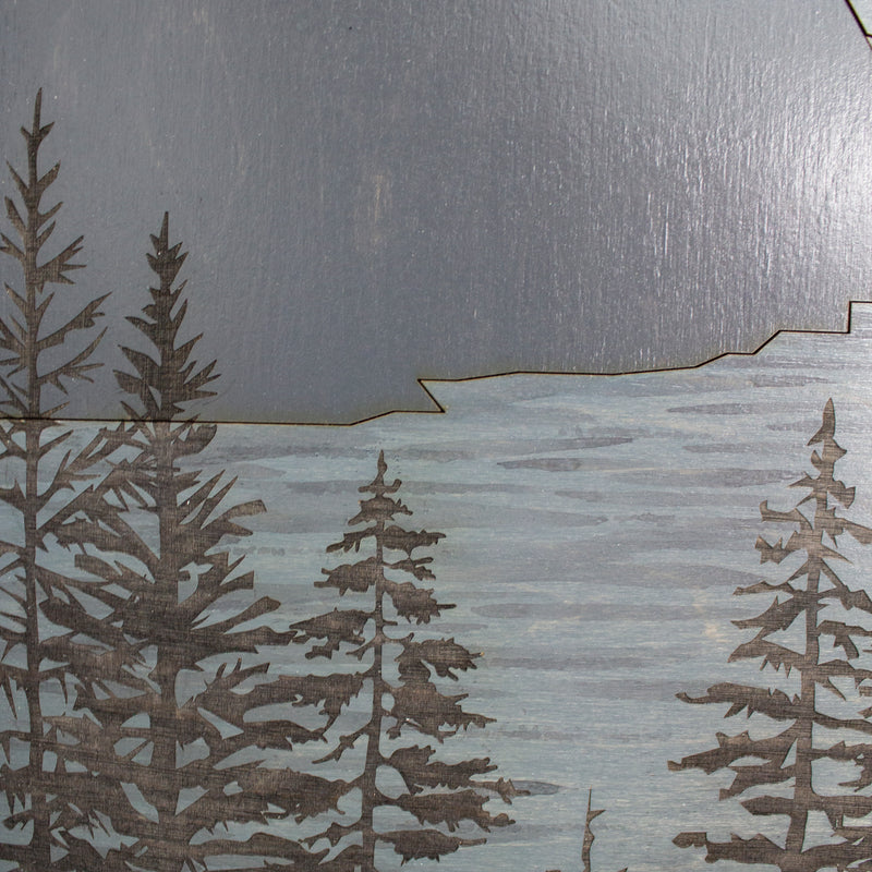 Tableau en bois L'Anse à Tabatière 16 | 12 1/2 X 16 3/4 | RDB Design