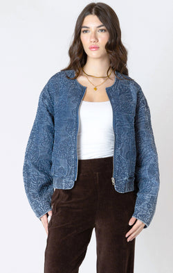 Veste denim texturé  | DEX