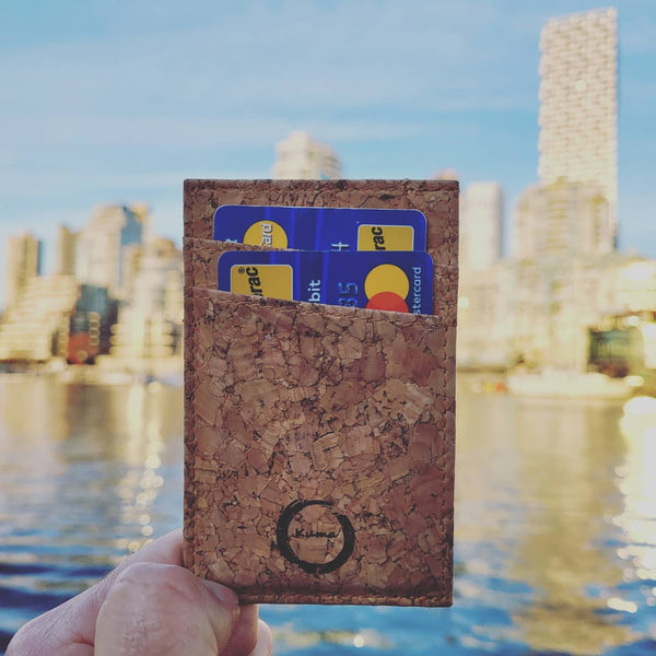 Porte-cartes en liège minimaliste | KUMA SUNGLASSES
