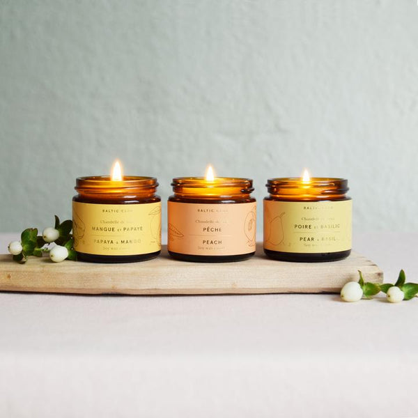 Trio mini bougies d'été | Baltic Club