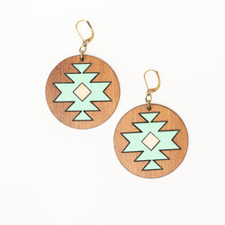 Boucles d'oreilles Sud ouest grande - Rebelles des bois