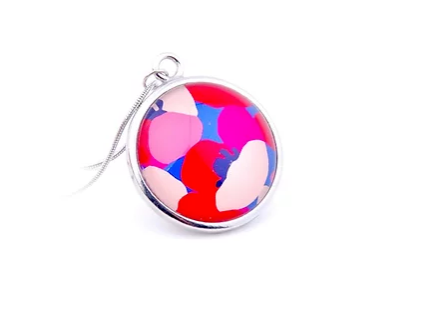 Collier pendentif rond 30mm | CRAZY LILY