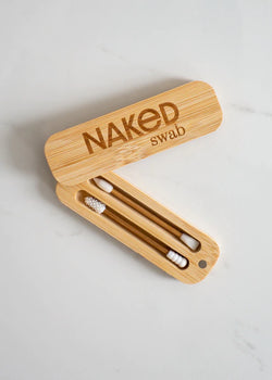 Éco-tige en bambou réutilisable | ens. de 2 | Naked
