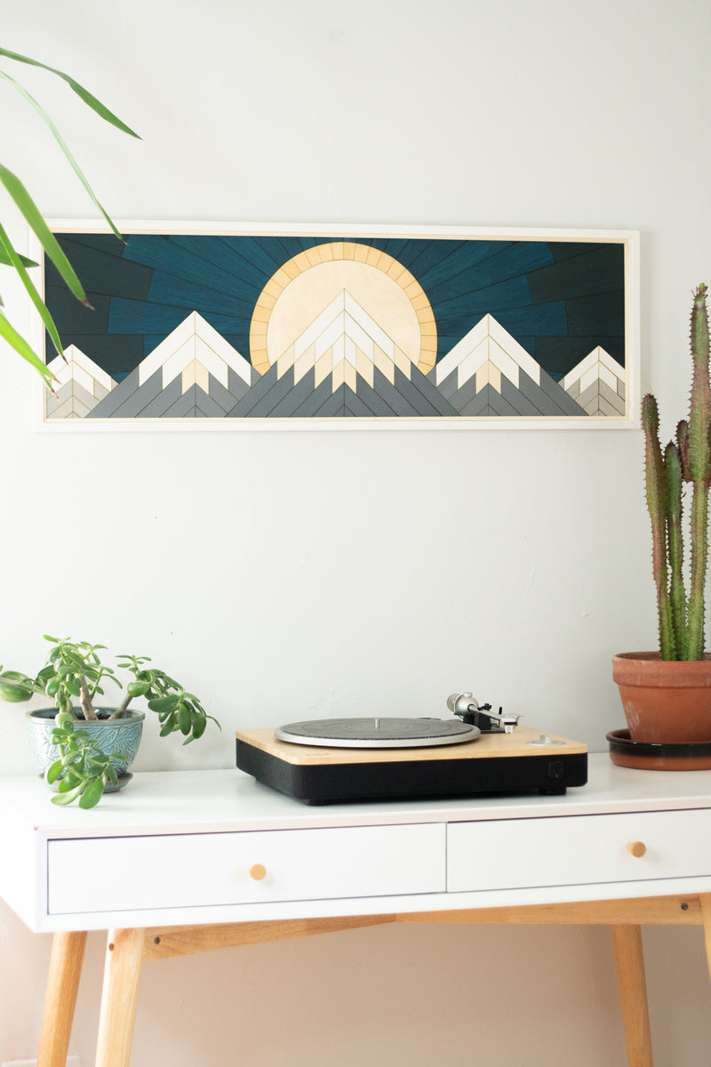 Tableau en bois Panorama de l'Ouest | 15 1/2 X 49 | RDB Design