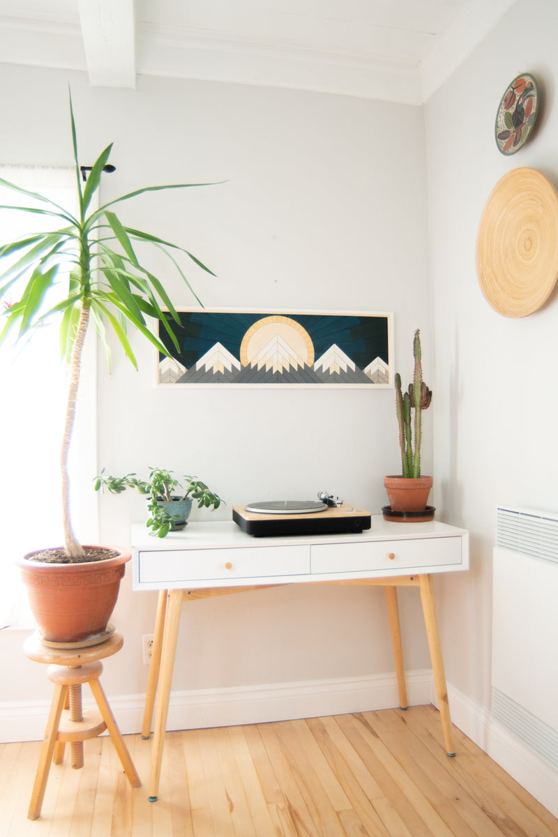 Tableau en bois Panorama de l'Ouest | 15 1/2 X 49 | RDB Design