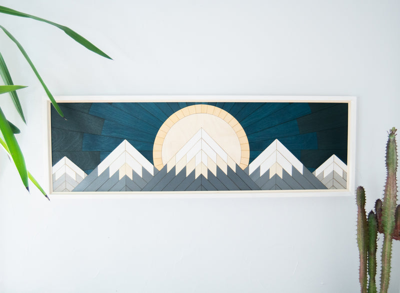 Tableau en bois Panorama de l'Ouest | 15 1/2 X 49 | RDB Design