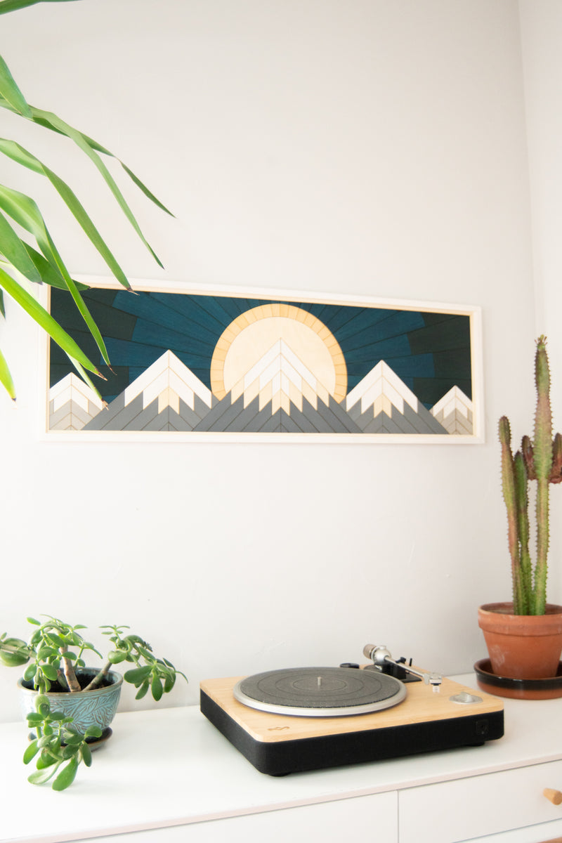Tableau en bois Panorama de l'Ouest | 15 1/2 X 49 | RDB Design