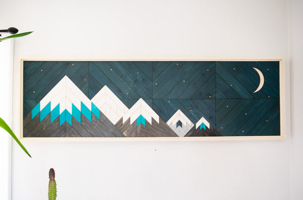 Tableau en bois Ciel étoilé 08 | 15 3/8 X 49 | RDB Design