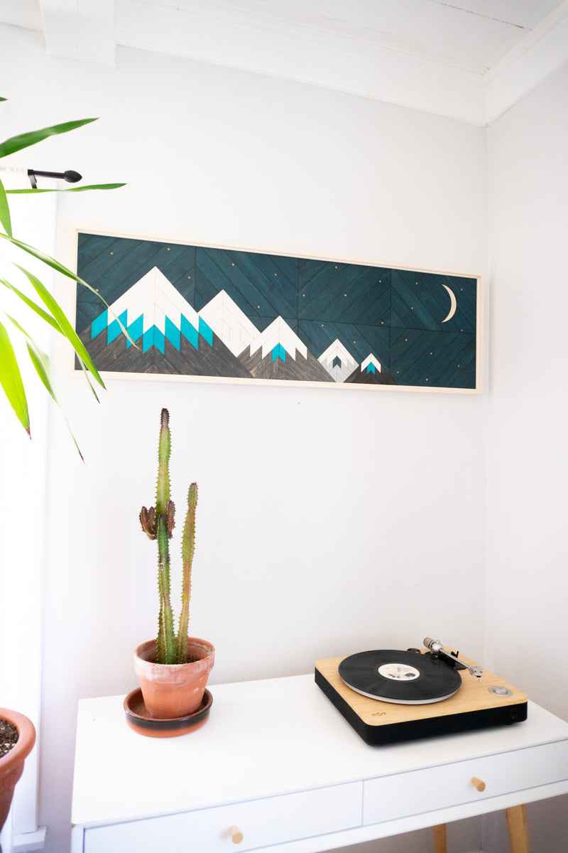 Tableau en bois Ciel étoilé 08 | 15 3/8 X 49 | RDB Design