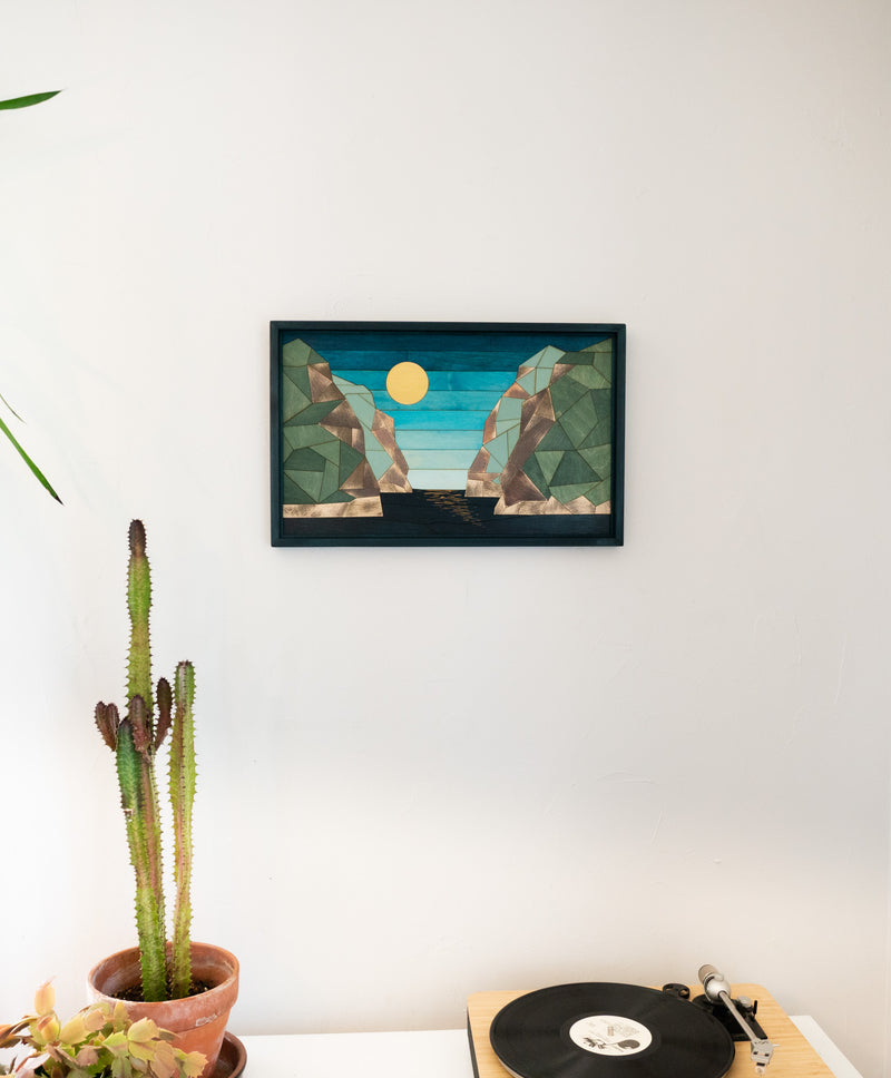 Tableau Regard sur le fjord 11 | 12 3/8 X 19 3/4 | RDB Design