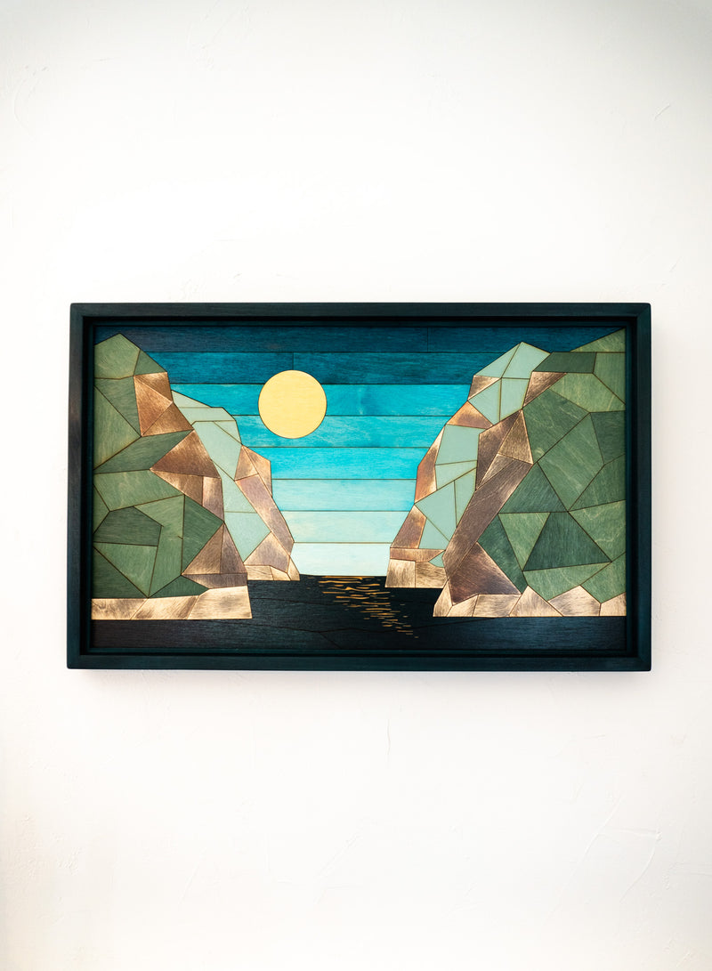 Tableau Regard sur le fjord 11 | 12 3/8 X 19 3/4 | RDB Design