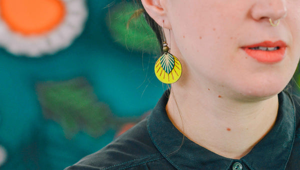 Boucles d'oreilles Papyrus - Rebelles des bois