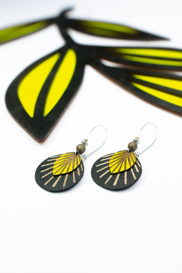 Boucles d'oreilles Papyrus - Rebelles des bois
