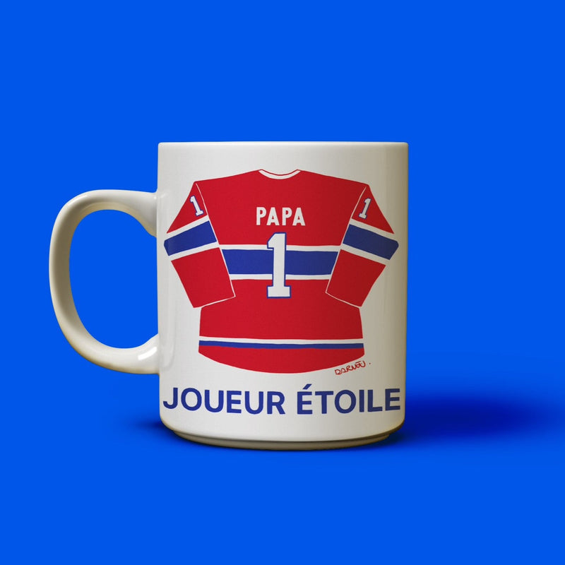 Tasse Papa 1 joueur étoile | Oui Manon