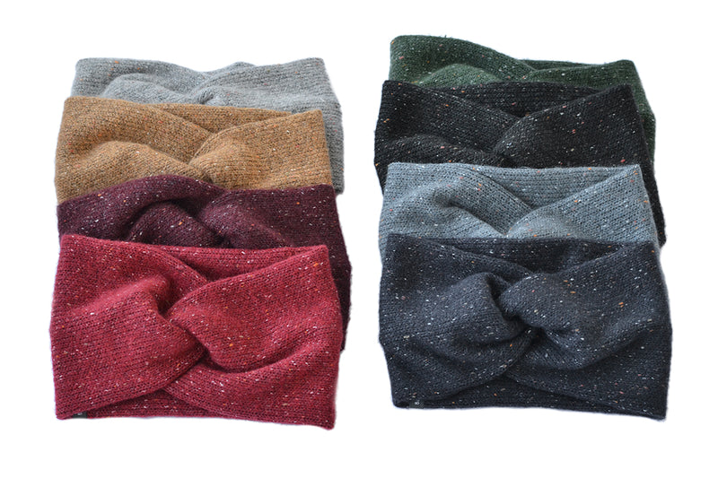 Bandeau tricot chiné croisé | BALUCHON