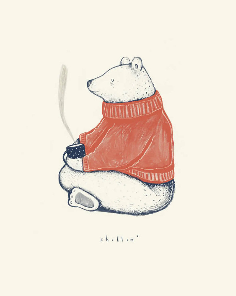 Carte de souhait Chilin' | Geneviève Andersen