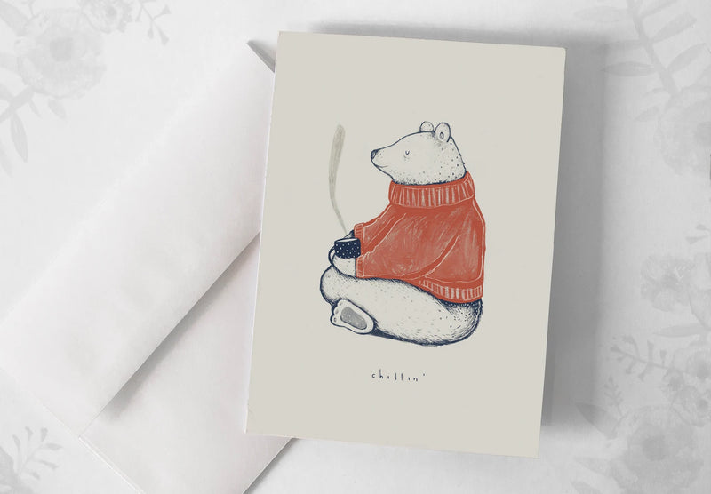 Carte de souhait Chilin' | Geneviève Andersen