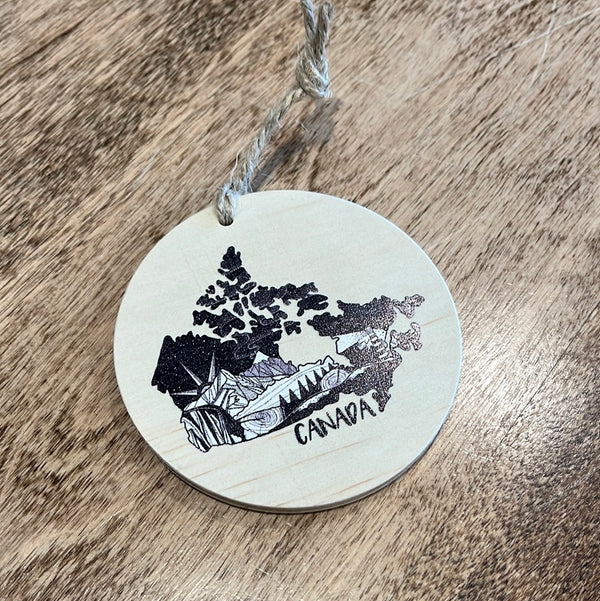 Ornement de Noël | Canada | Reclaimed Print Co