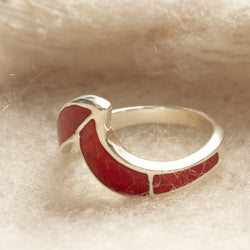 Bague en V  | Argent sterling | Soleil soleil
